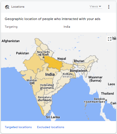 Ads Interaction by Geographic Location